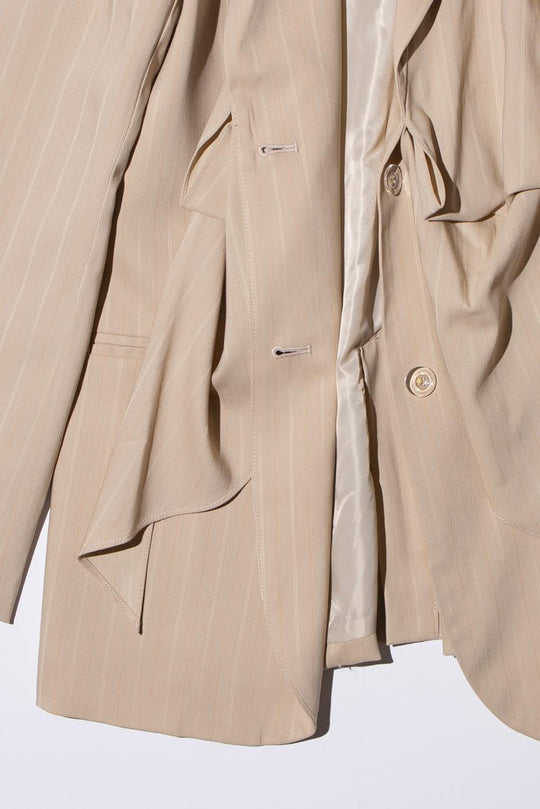 Drape Jacket Brownstripe