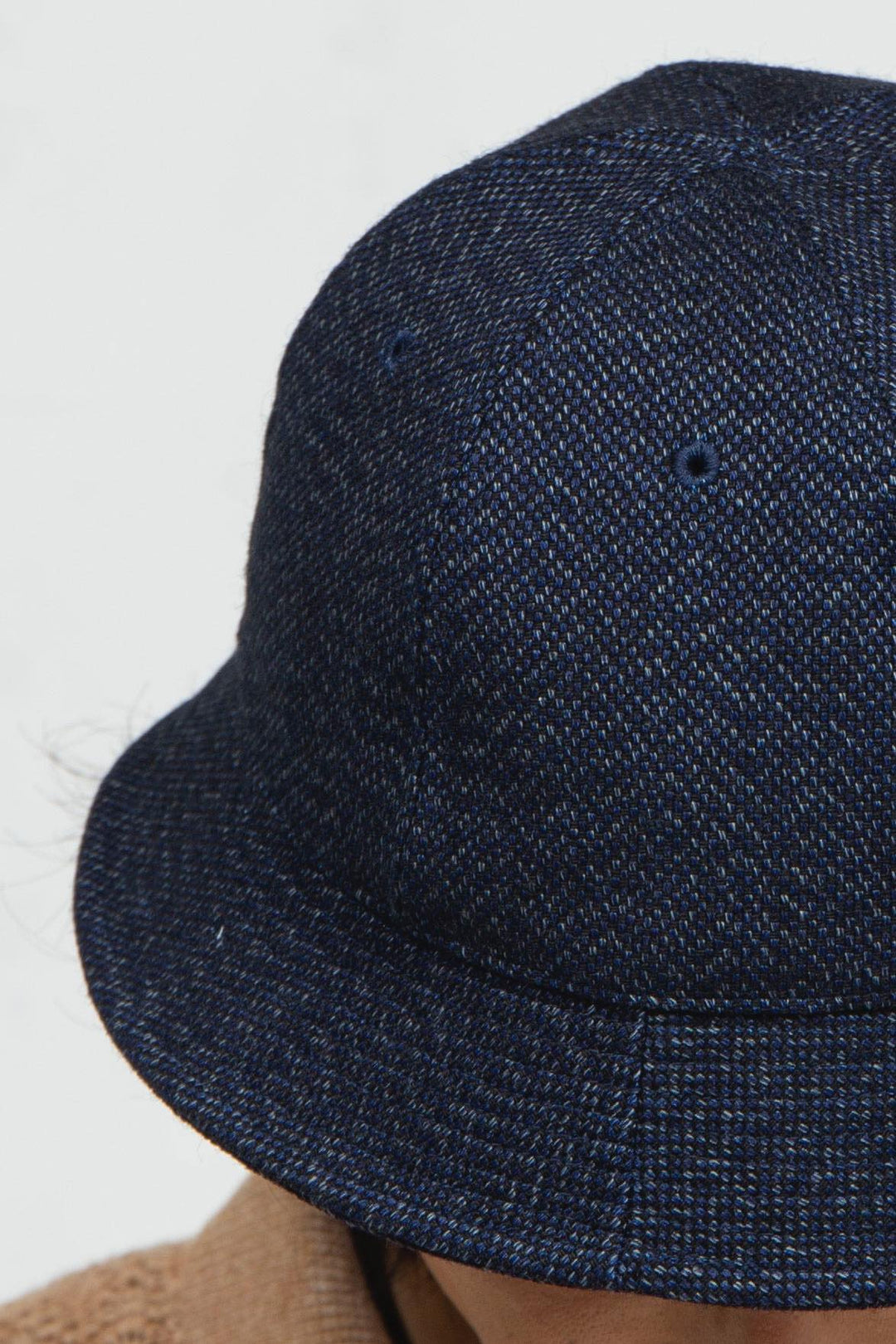 Indigo Oxford Bowl Hat