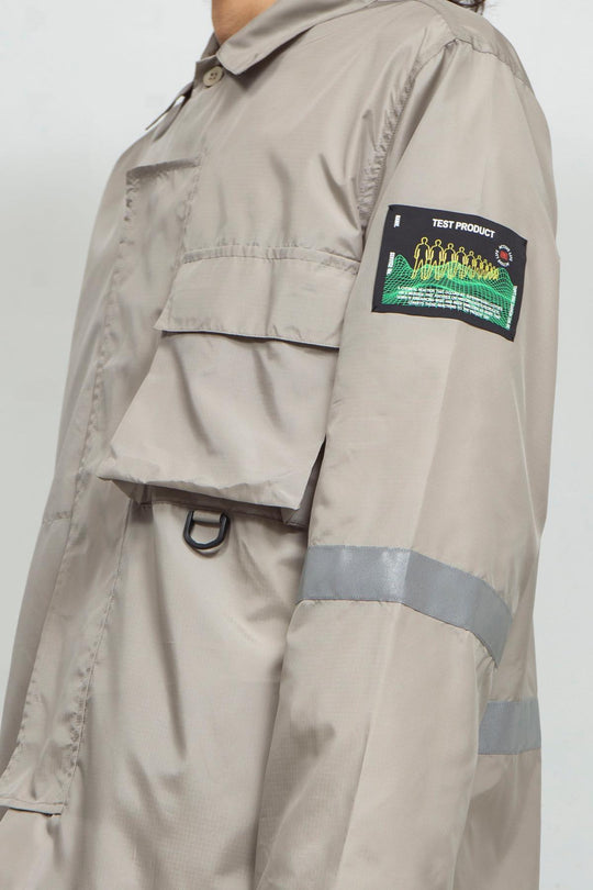 DEFORMATION MILITARY N-2B SHIRT BLOUSON SAND BEIGE