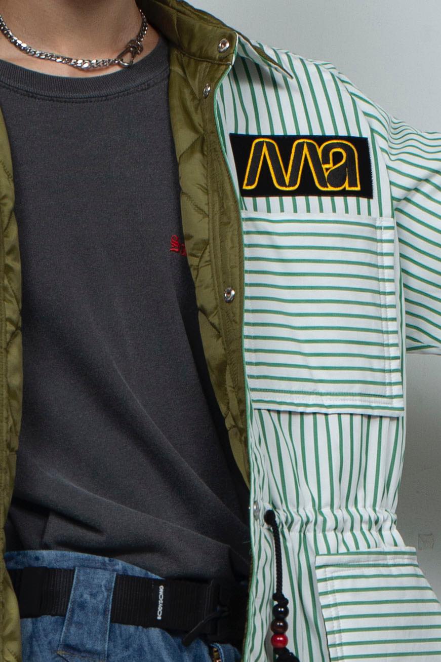 STRIPE SHIRTSALL GREEN