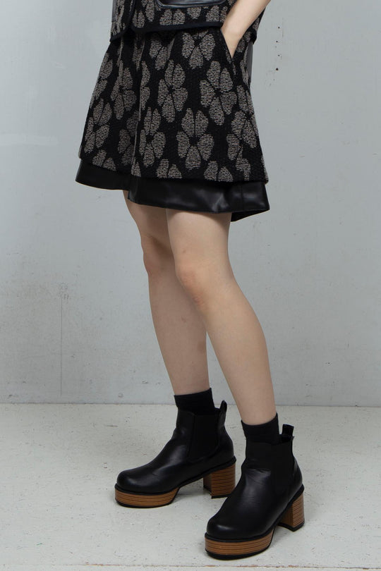 Flower Jacquard Culotte