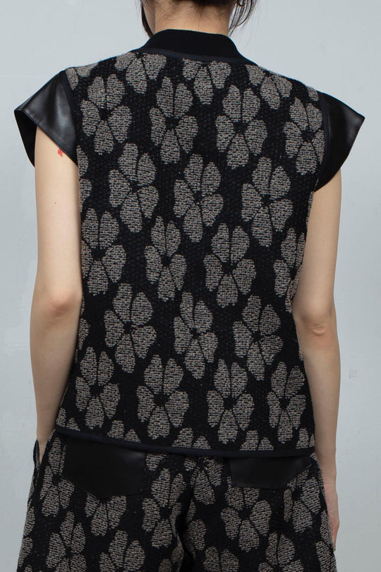Flower Jacquard TOBI Vest
