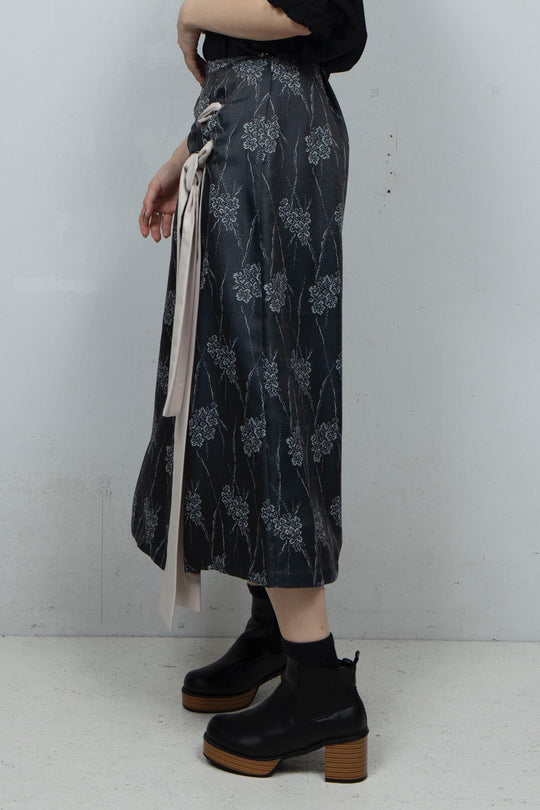 Flower Satin Skirt
