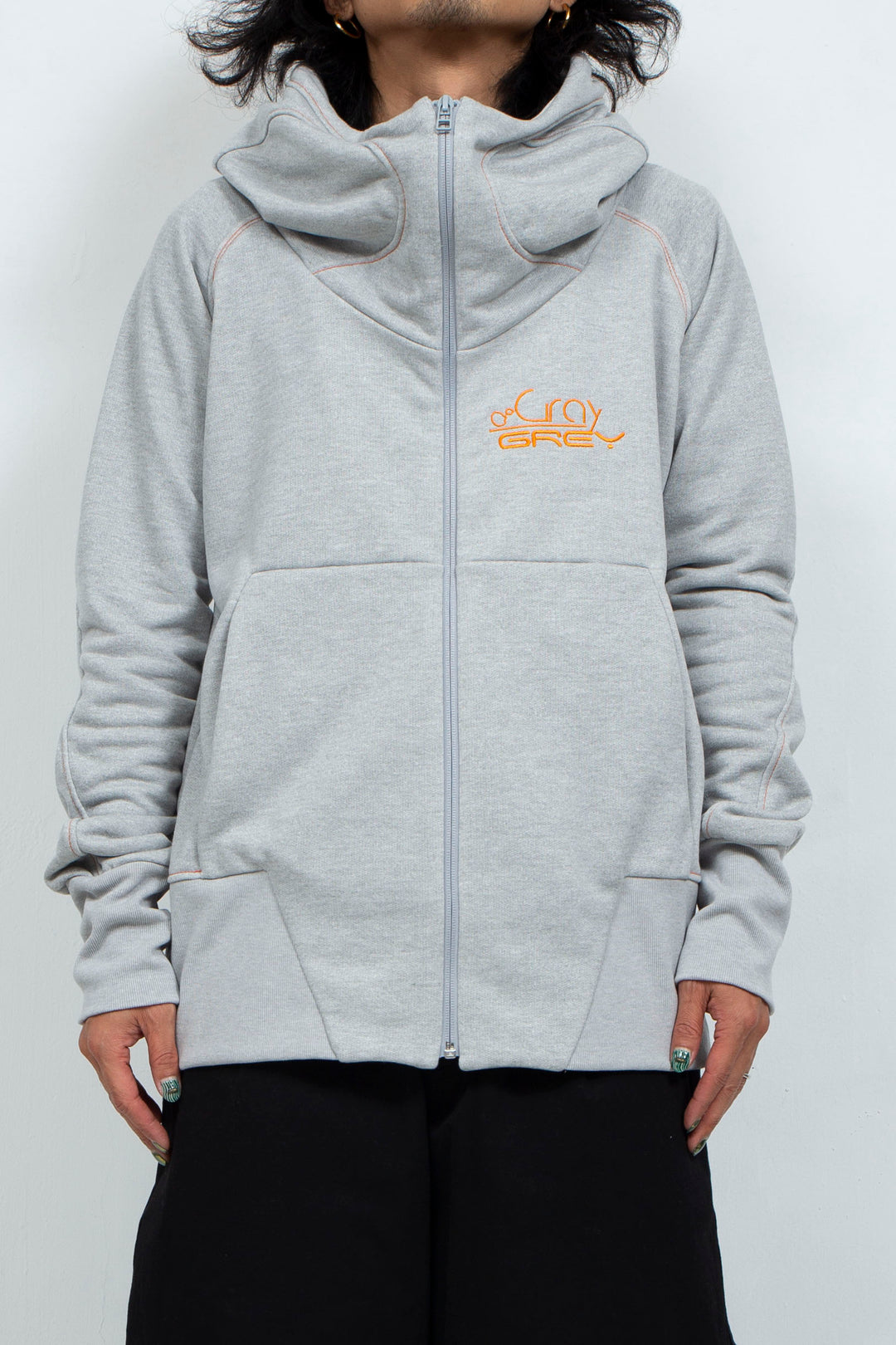 ムーンハイネックパーカー Grey