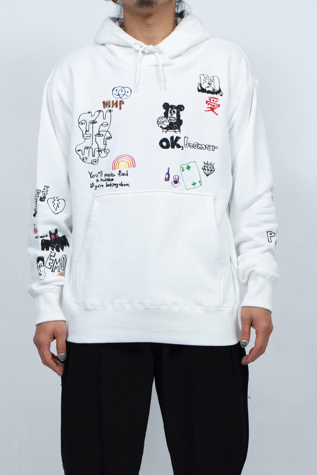 His scribble hoodie