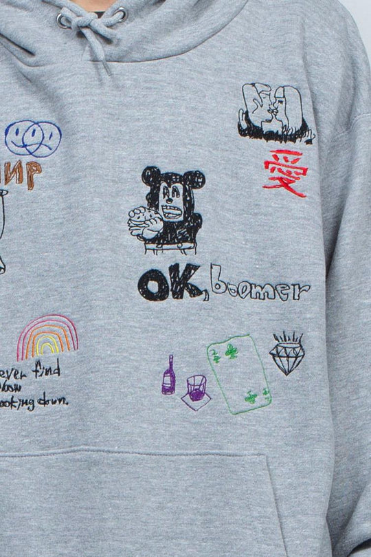 His scribble hoodie