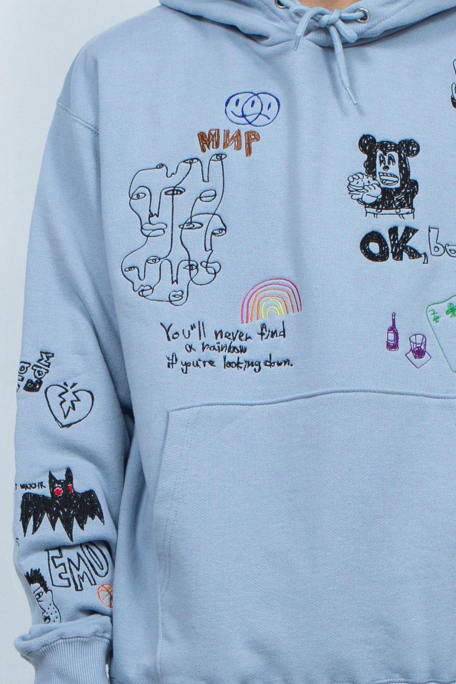 His scribble hoodie