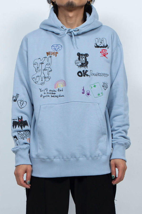 His scribble hoodie