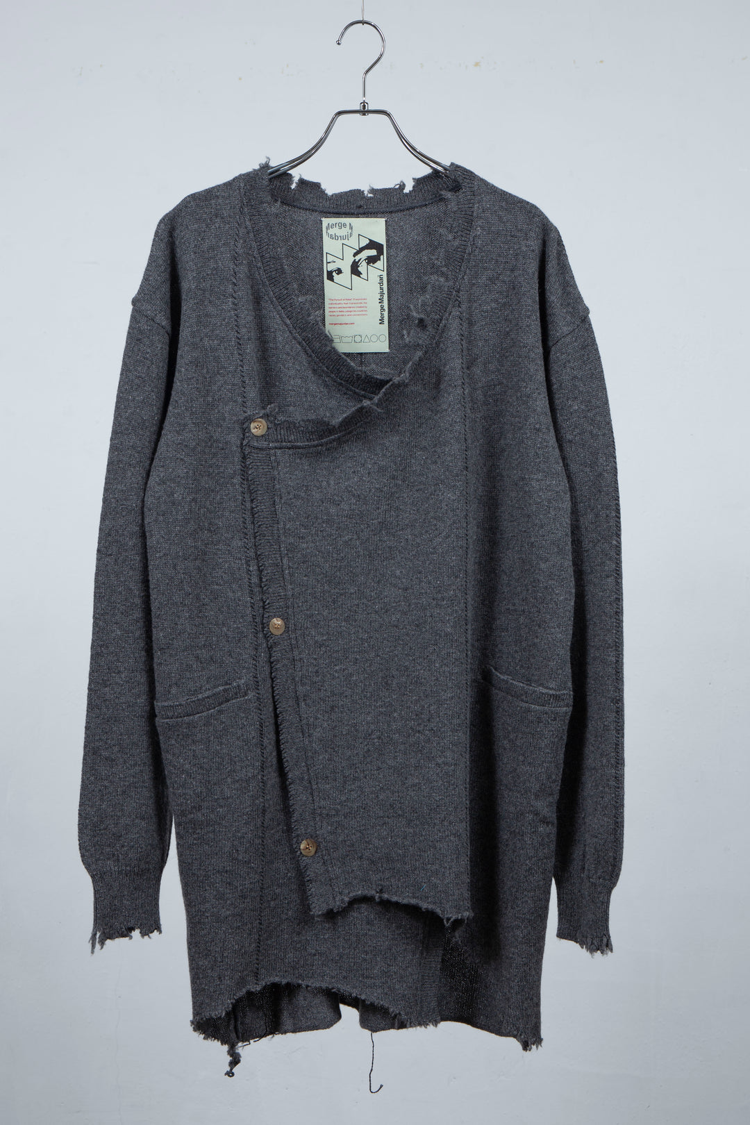 Roll Long Cardigan(Gray)