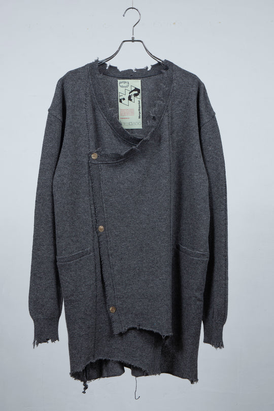 Roll Long Cardigan(Gray)