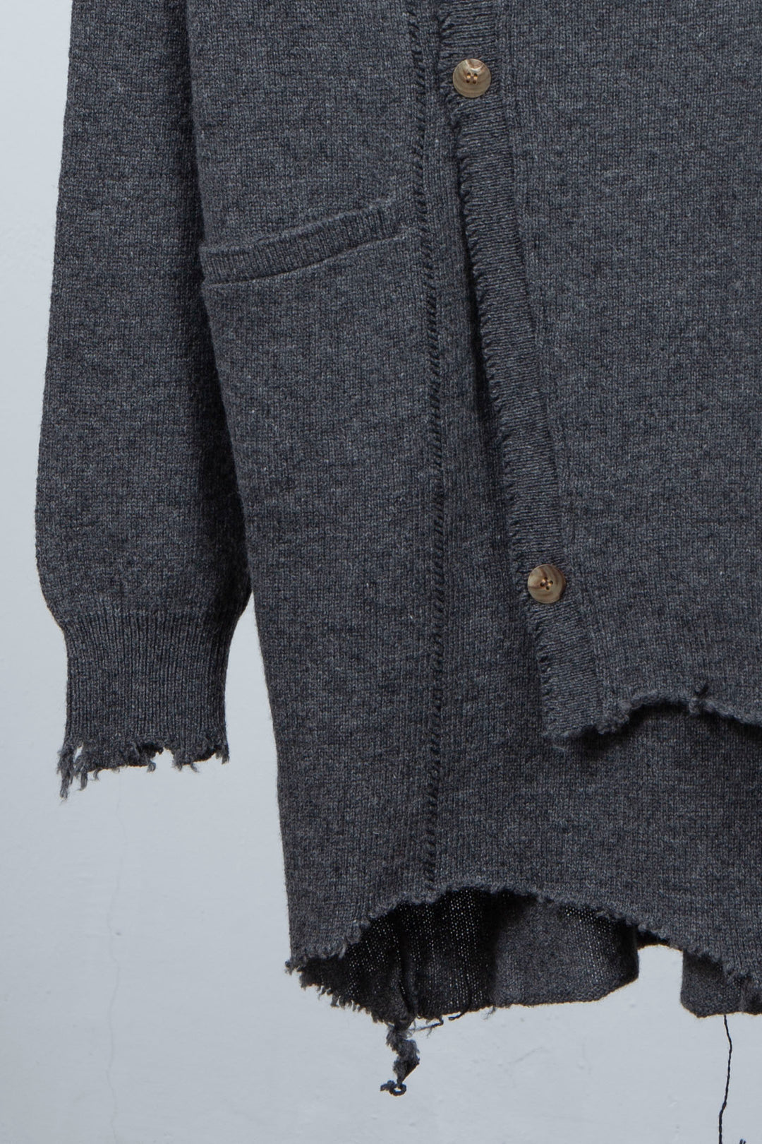 Roll Long Cardigan(Gray)