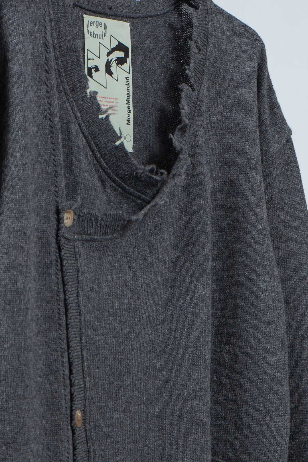 Roll Long Cardigan(Gray)