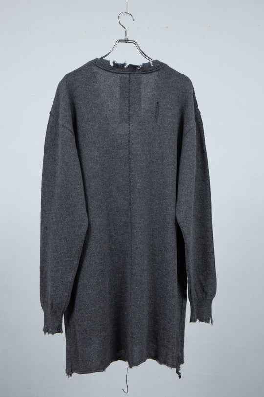 Roll Long Cardigan(Gray)