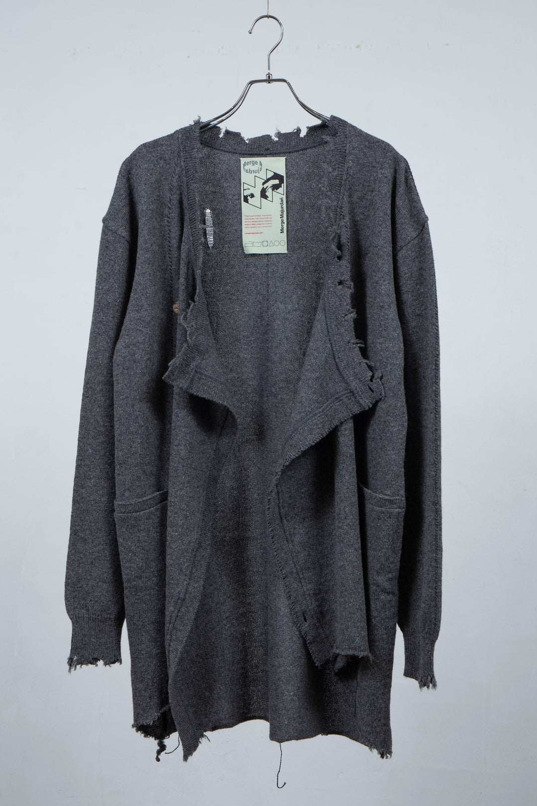 Roll Long Cardigan(Gray)