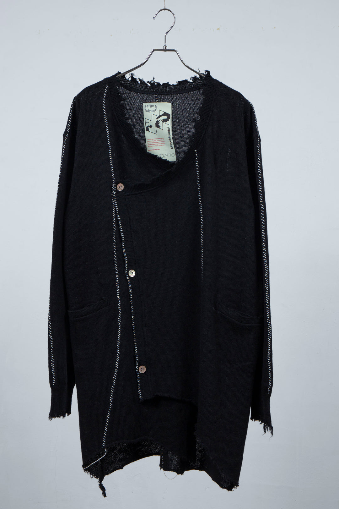 Roll Long Cardigan(Black)