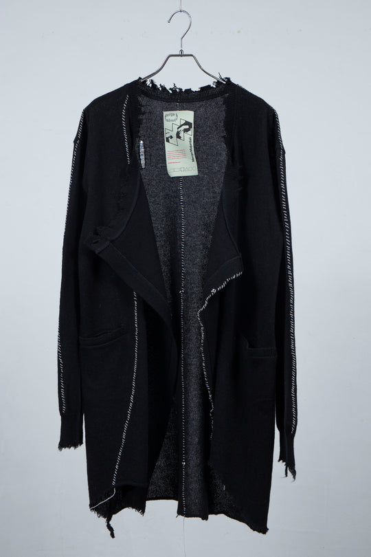 Roll Long Cardigan(Black)
