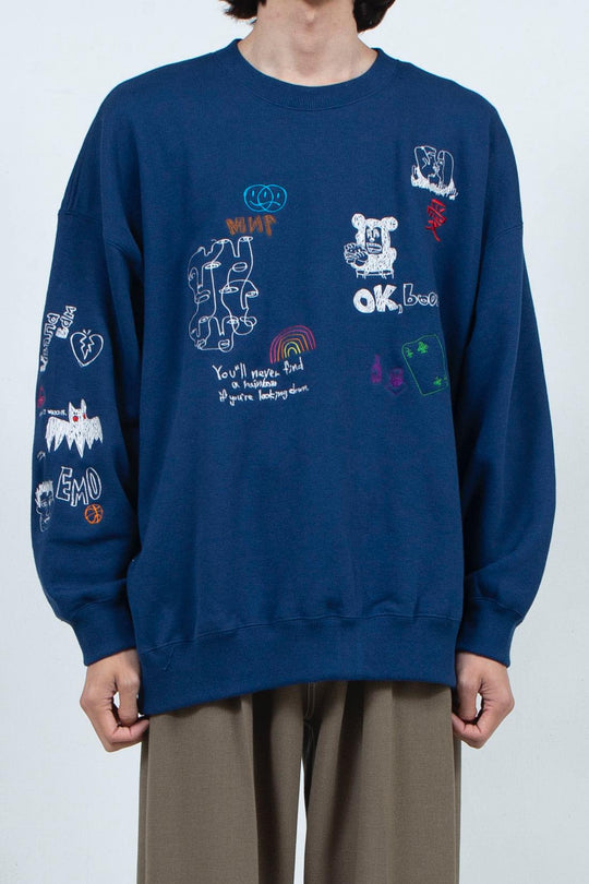 His scribble BIG sweatshirt
