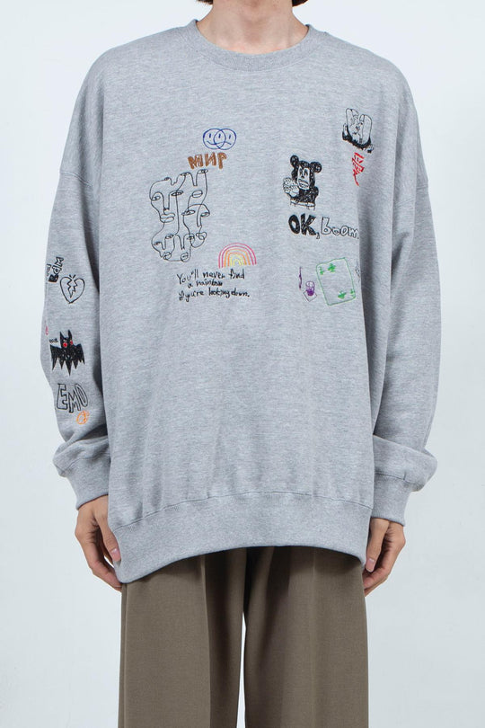 His scribble BIG sweatshirt
