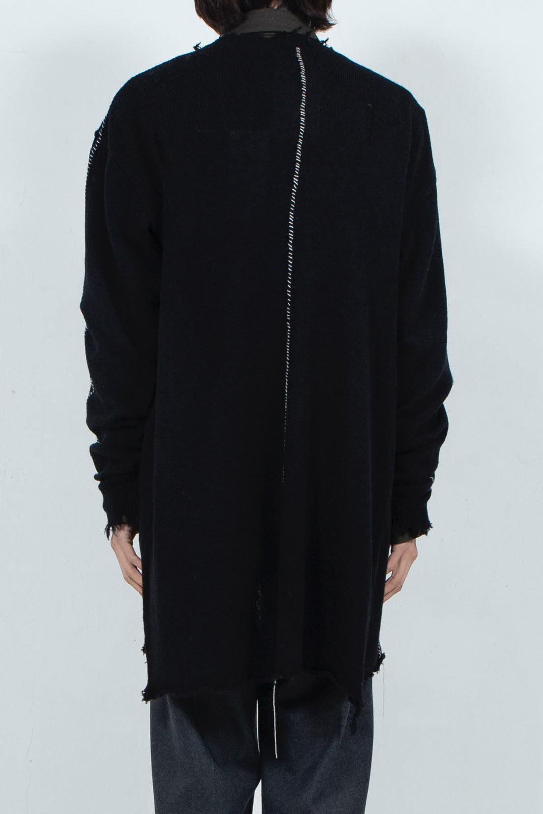 Roll Long Cardigan(Black)