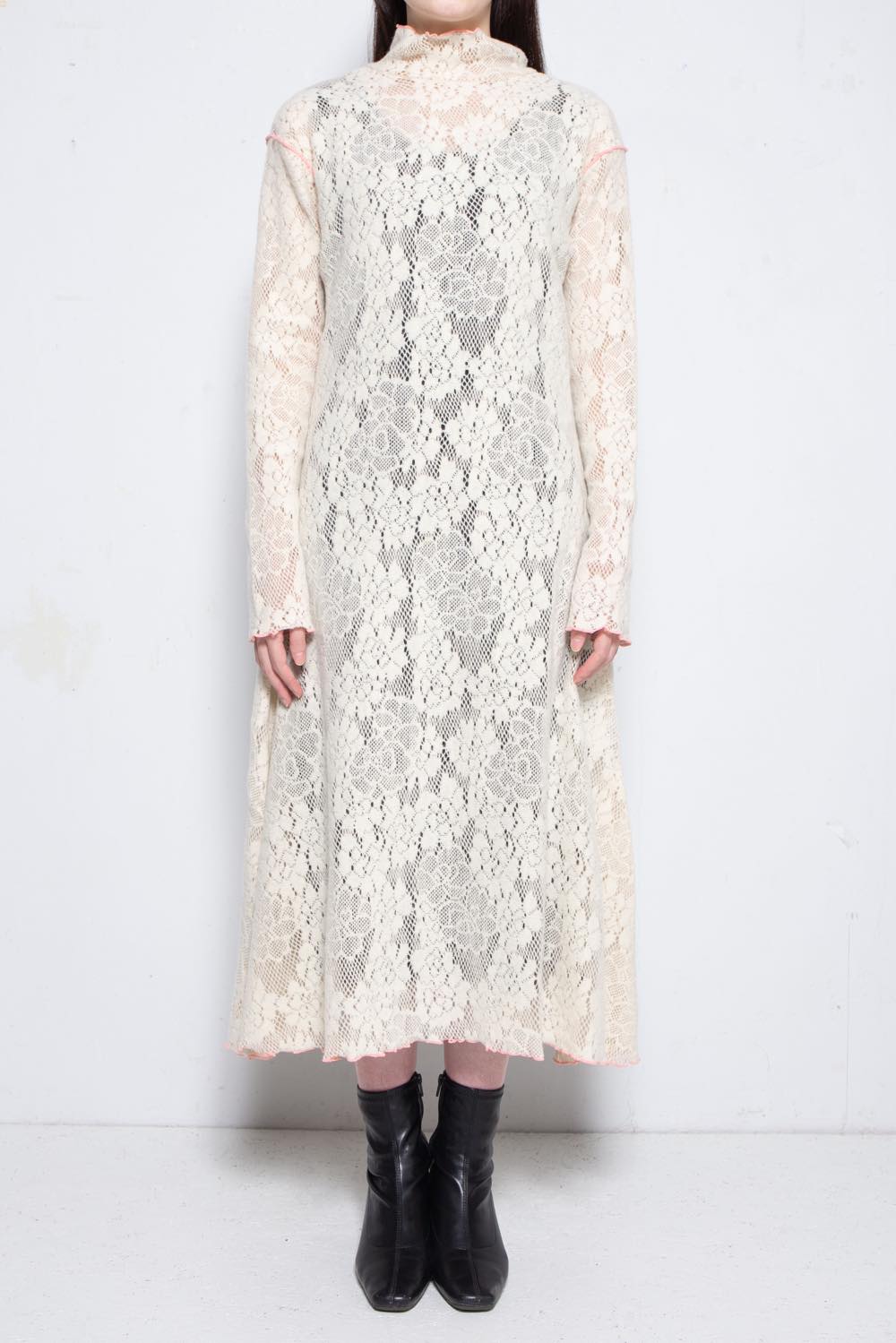 Flower Lace Dress White