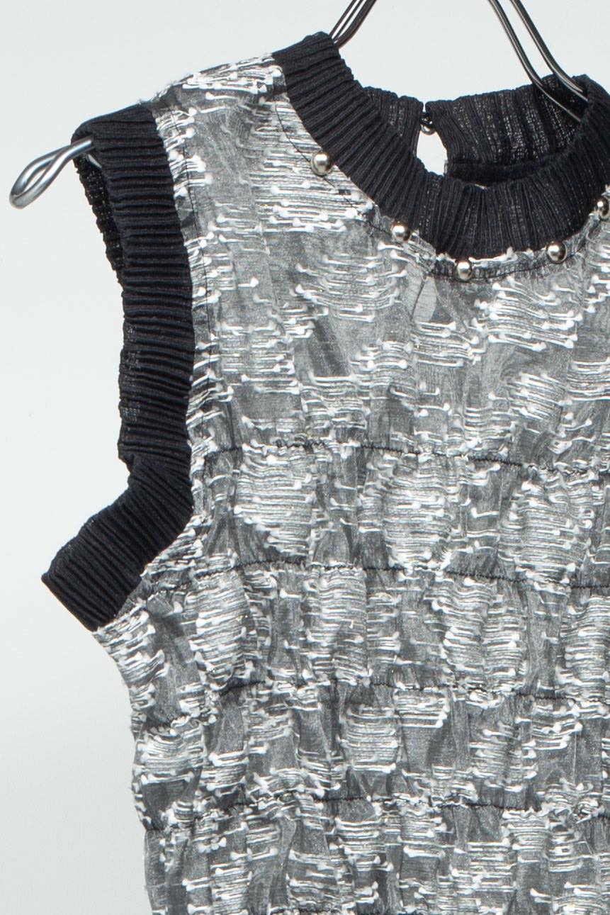Water surface Jacquard Tops