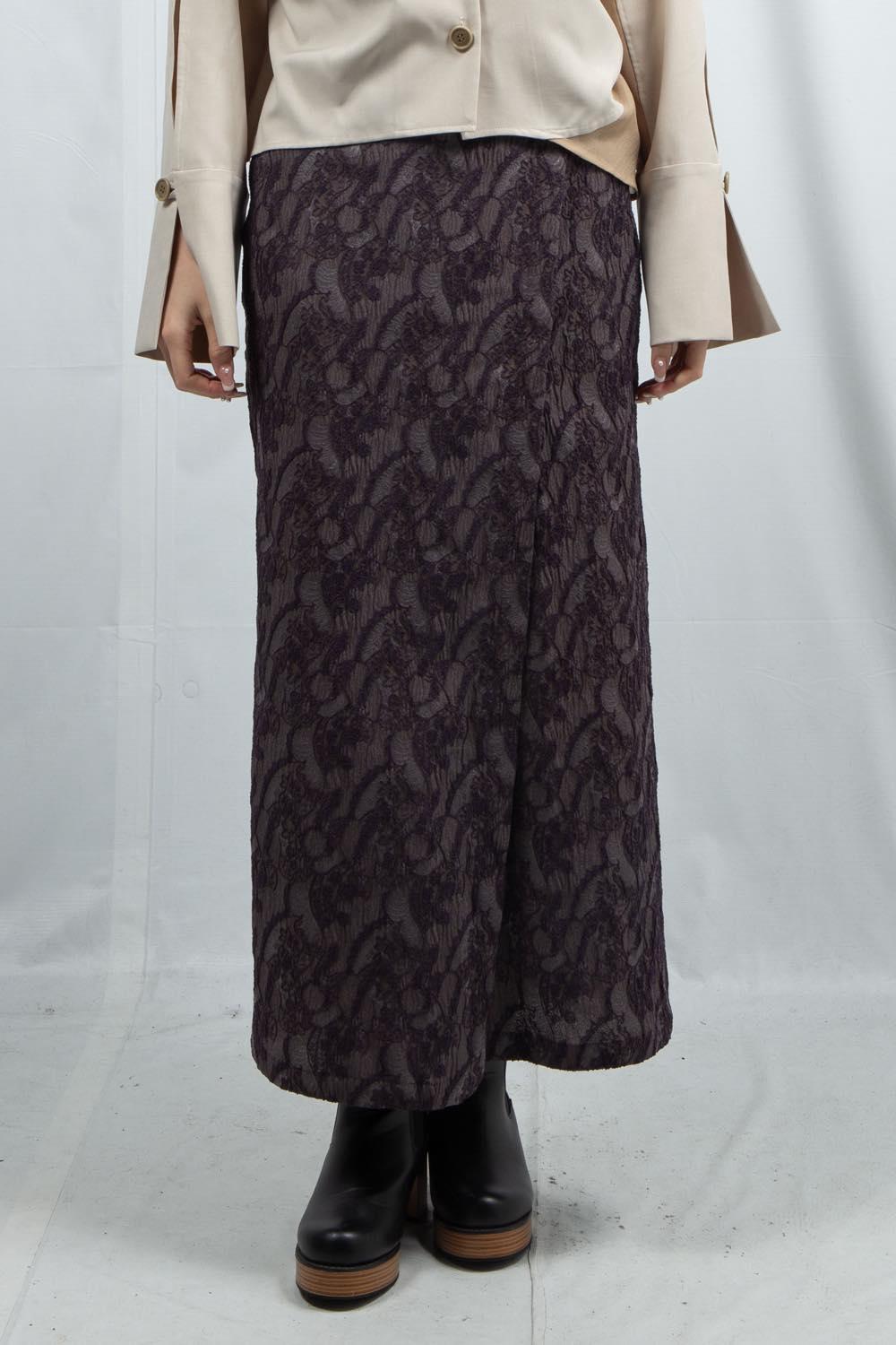 Paisley Jacquard Skirt