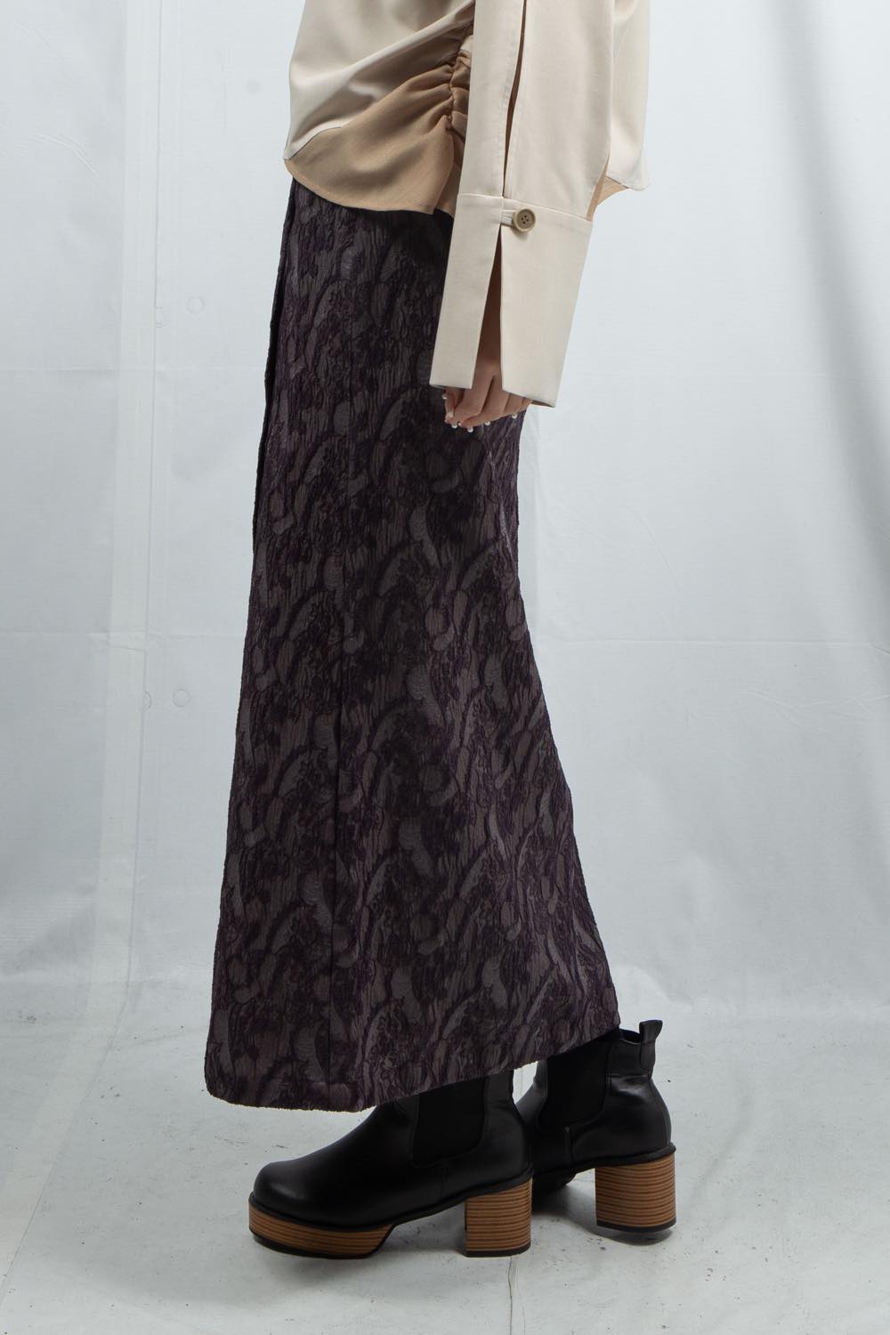 Paisley Jacquard Skirt