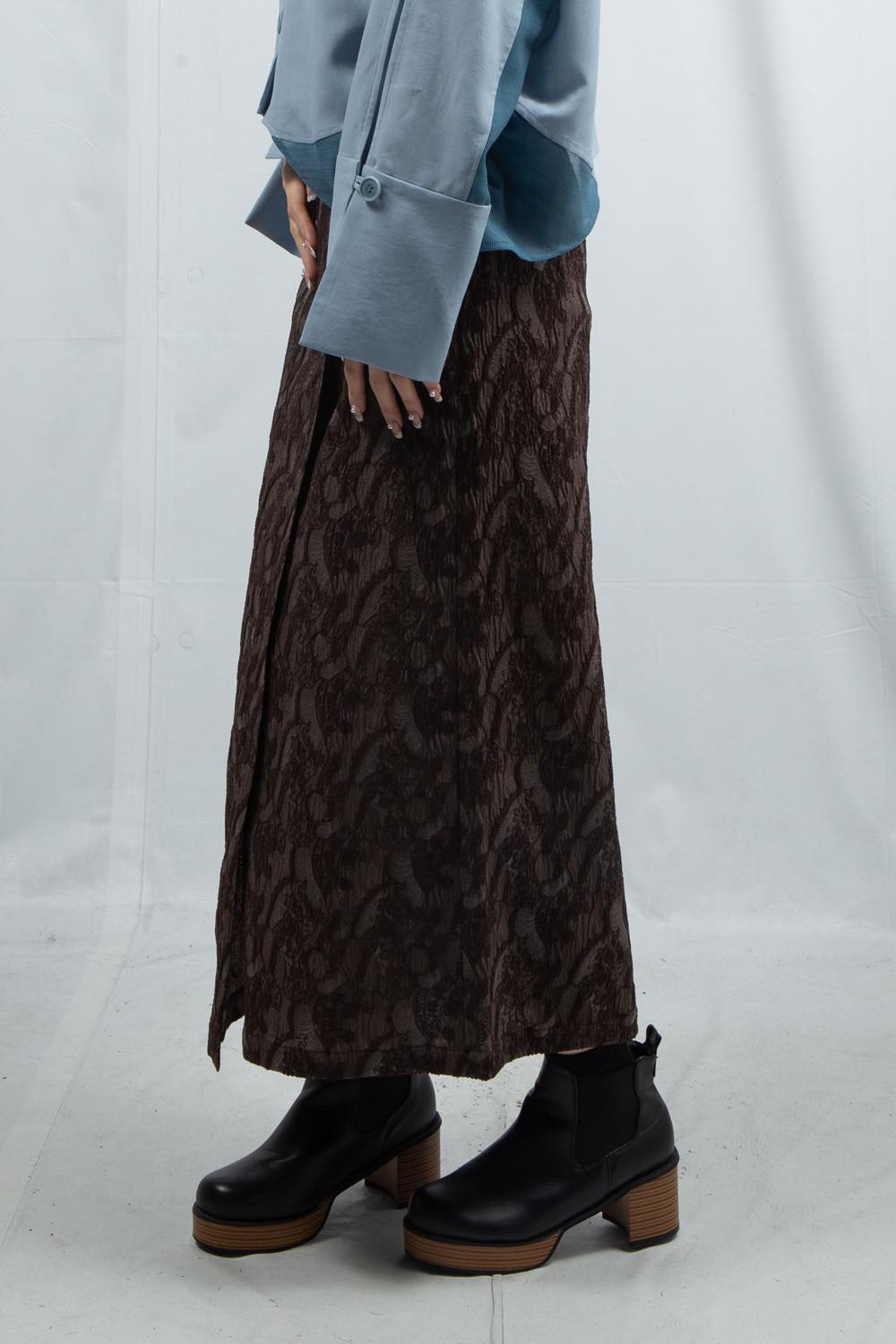 Paisley Jacquard Skirt