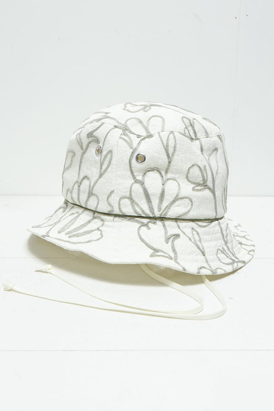 Flower Embroidery Bucket hat