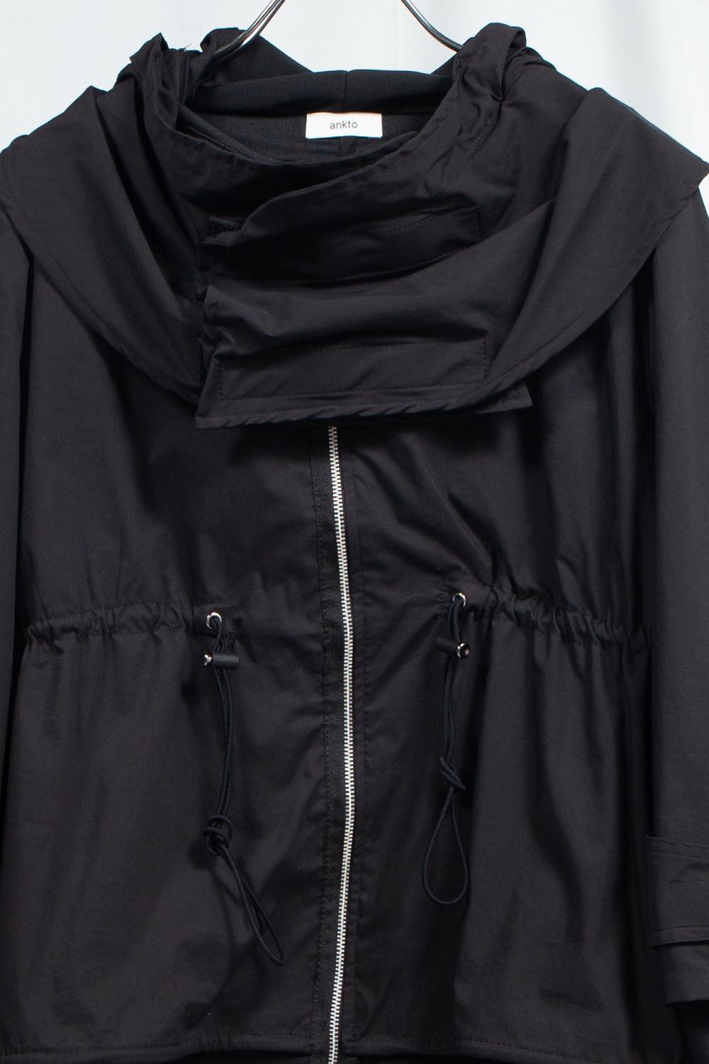 Black layered hoodie