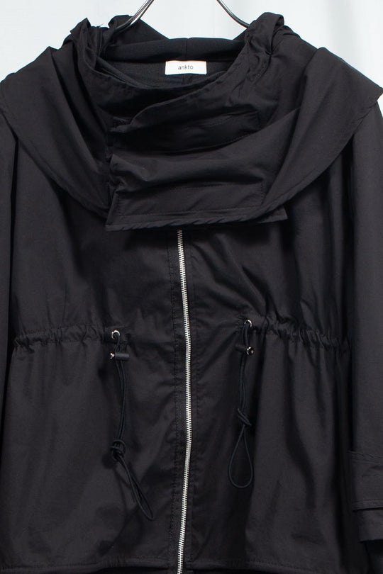 Black layered hoodie