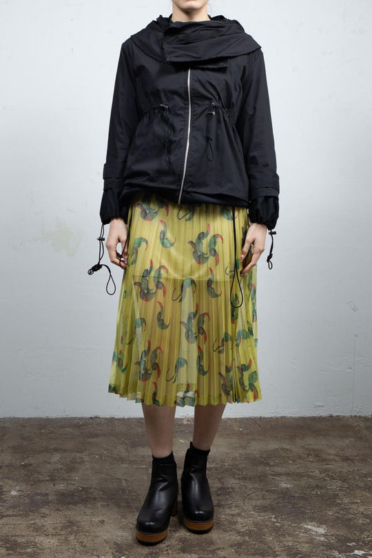 Black layered hoodie