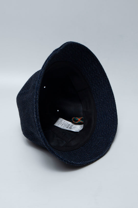 Indigo Oxford Bowl Hat