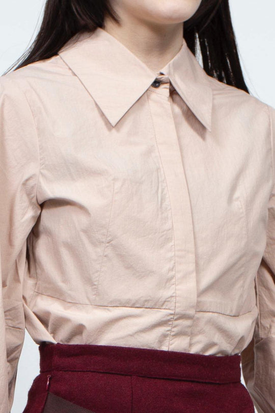 Volume sleeve blouse