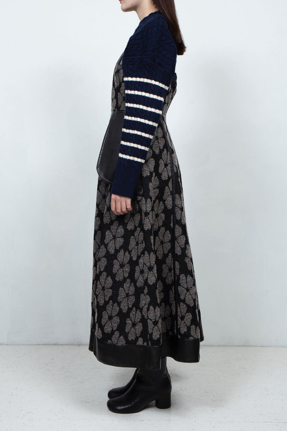 Flower Jacquard Dress