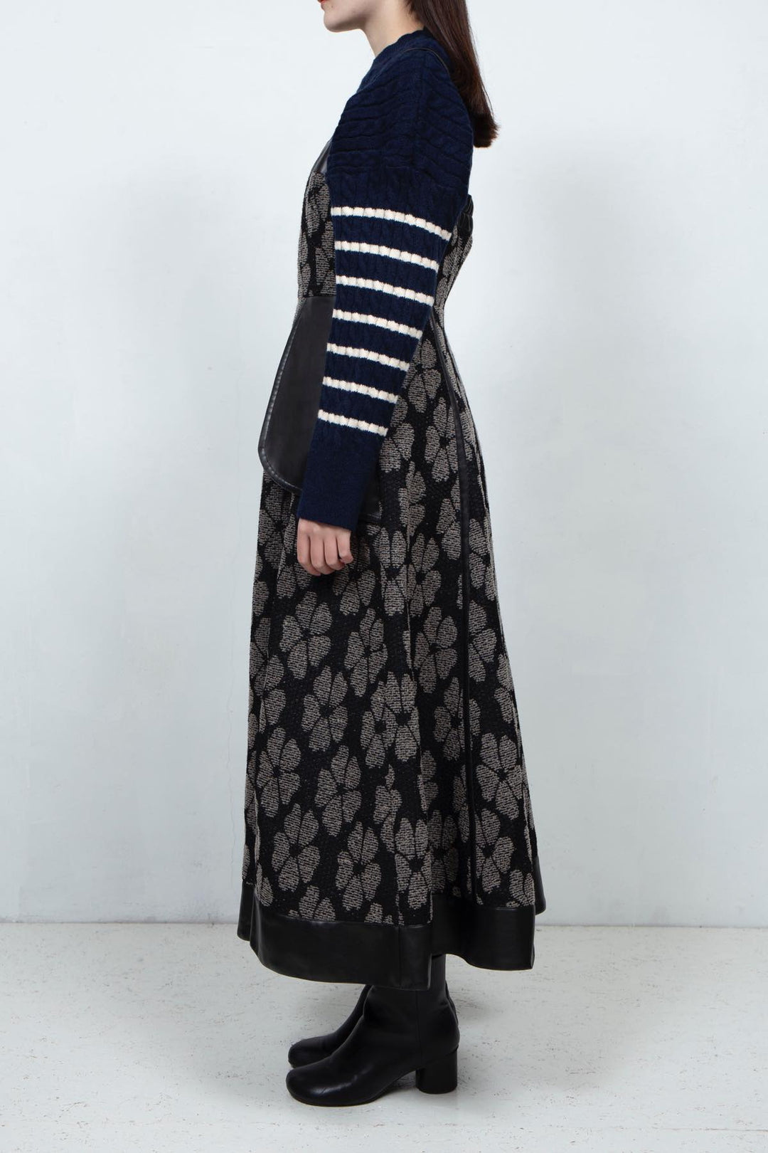 Flower Jacquard Dress