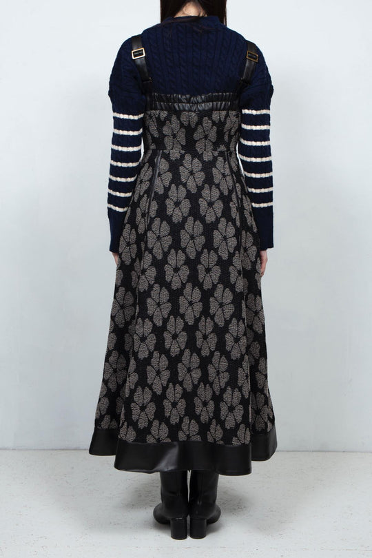 Flower Jacquard Dress