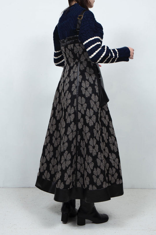 Flower Jacquard Dress