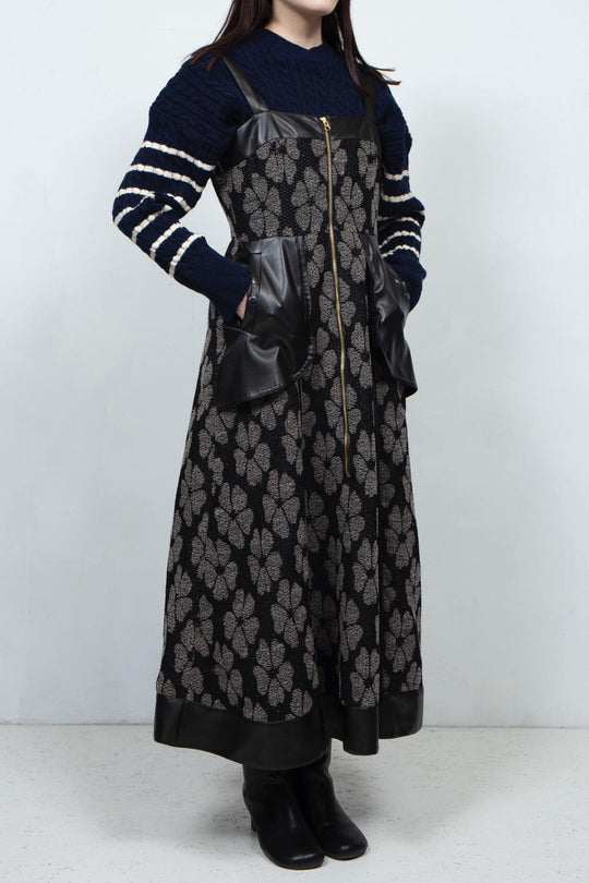 Flower Jacquard Dress