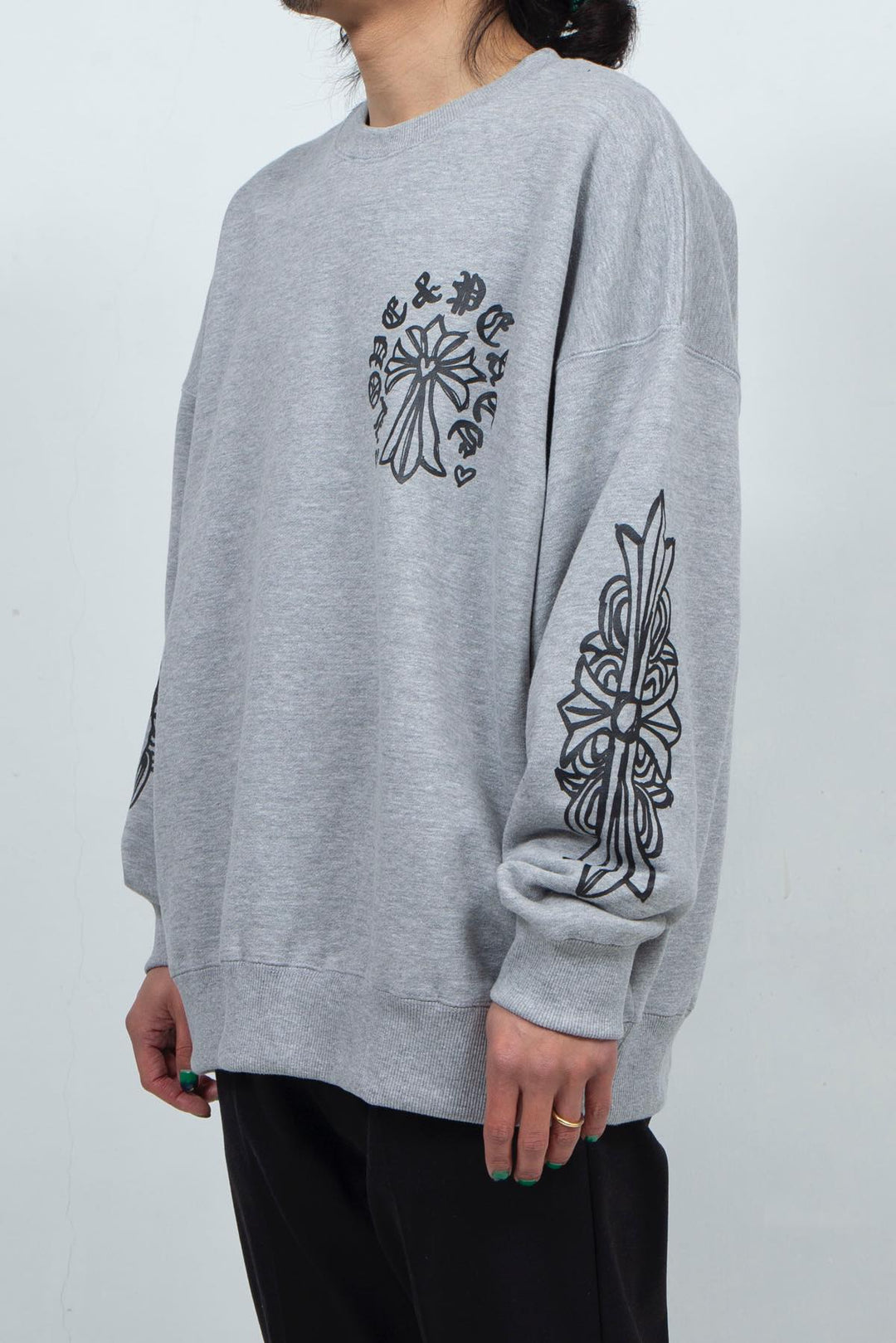 PACIFIST BIKER `S BIG SWEATSHIRT