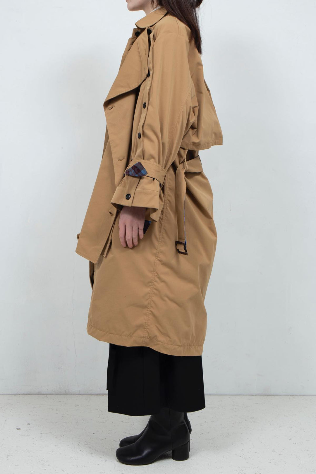 Designed Two-way Coat Beige