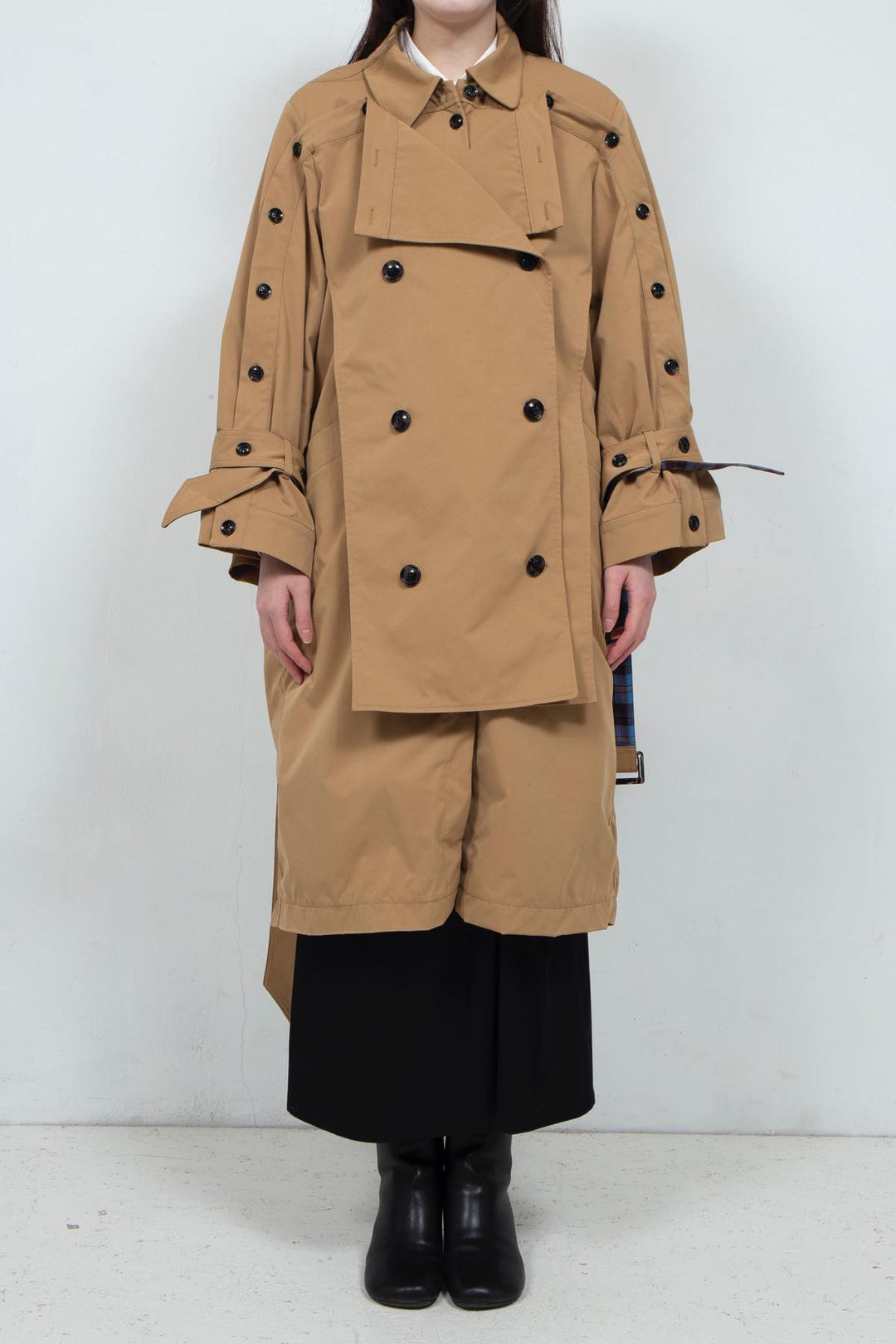 Designed Two-way Coat Beige