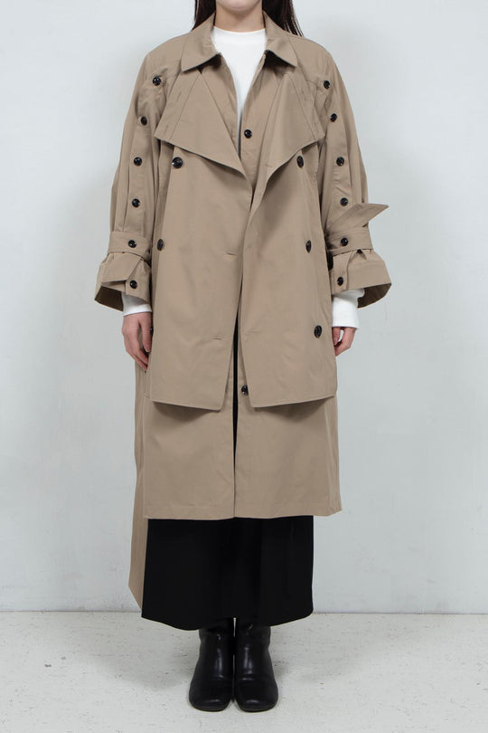 Designed Two-way Coat Grey