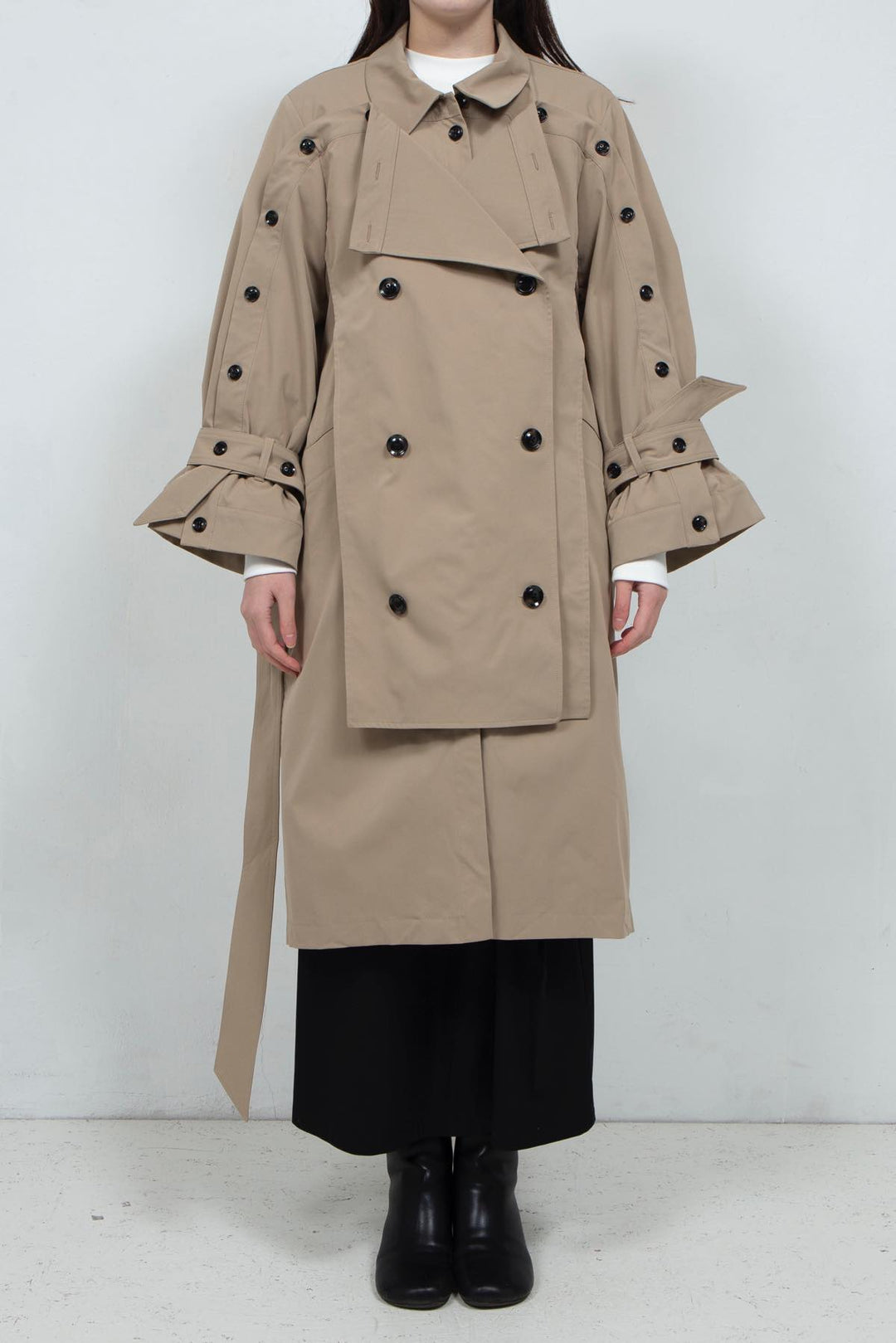 Designed Two-way Coat Grey