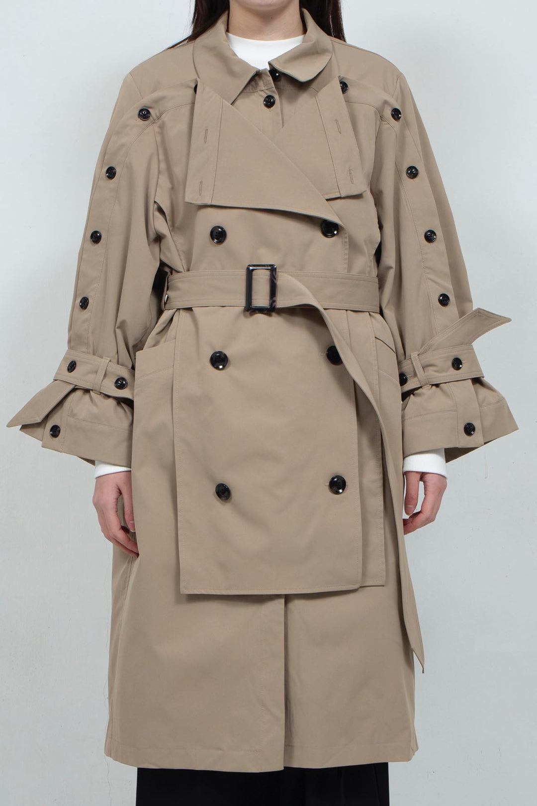 Designed Two-way Coat Grey
