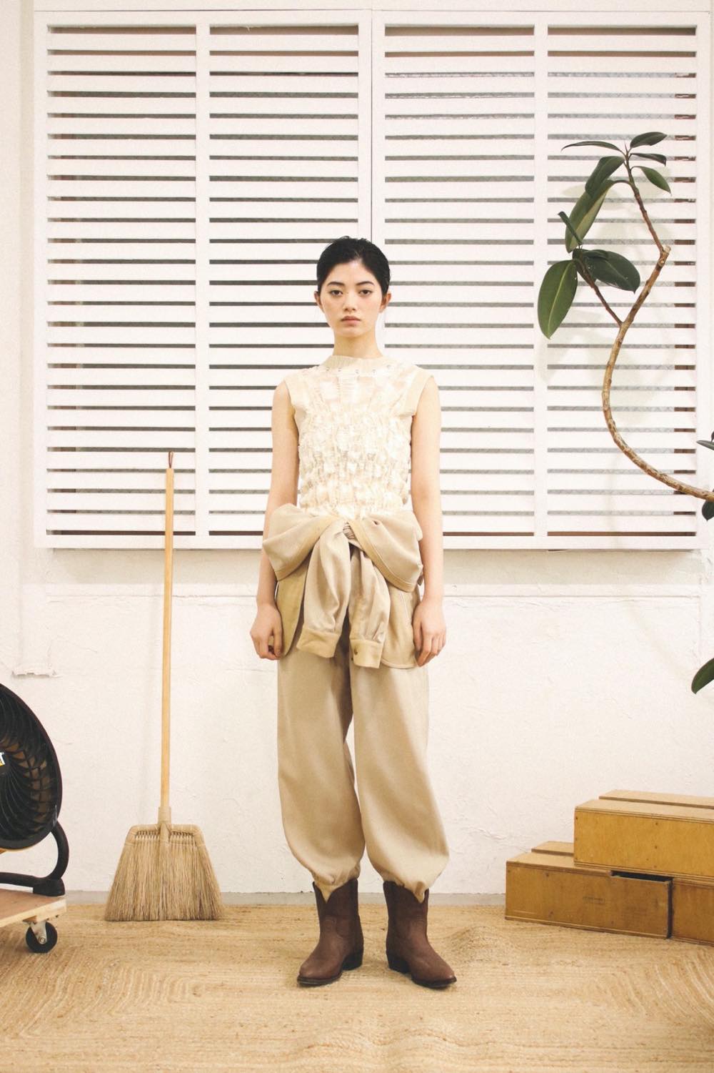 Water surface Jacquard Tops