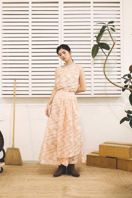Water surface Jacquard Tops