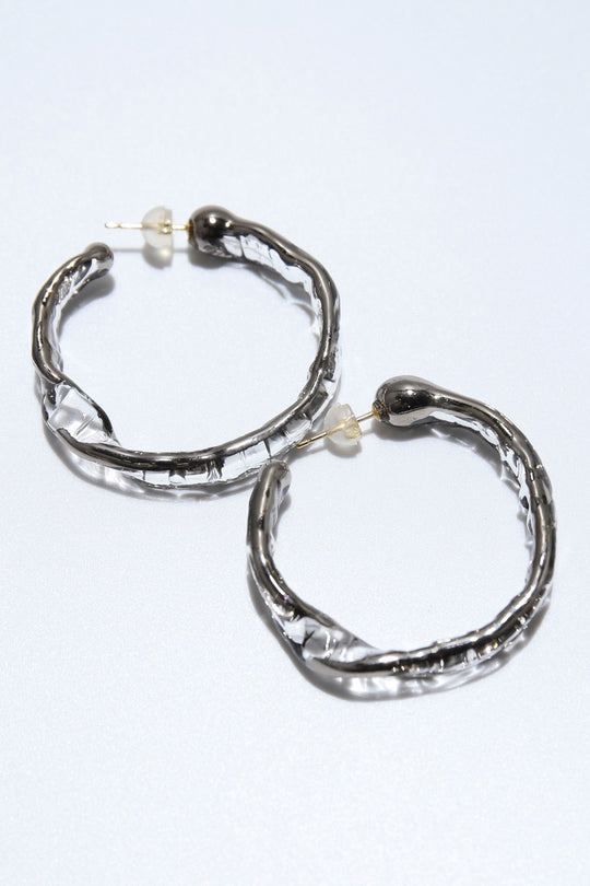 hoop mobius pierce(両耳) platinum
