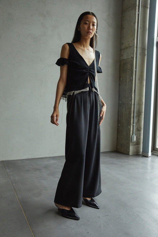 ワイドパンツ BLACK