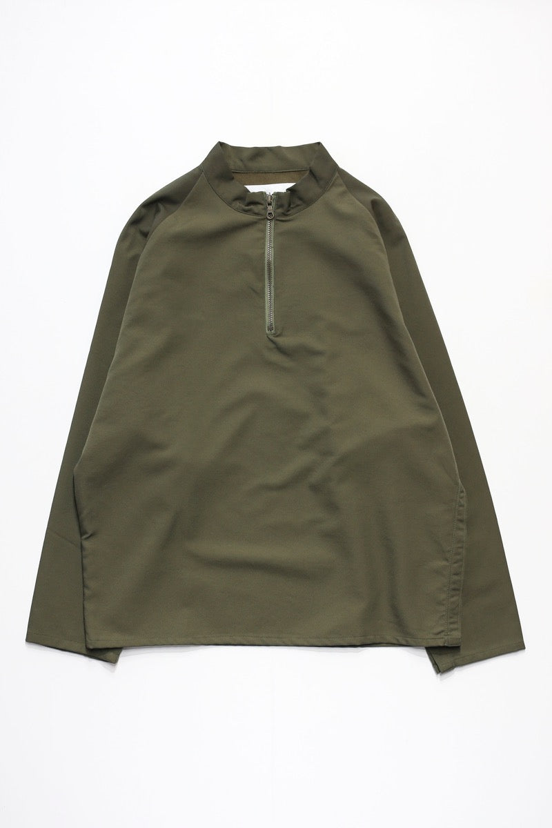 Cotton Nylon Mock neck Pullover